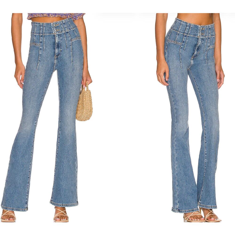 We The Free Jayde Flare Jean Sunburst Blue Size 27